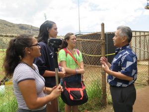 COOL SCHOOLS: Nanakuli High students interview the governor.