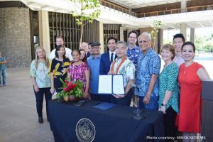 FIRST IN NATION: Gov. Ige and legislators made Hawai'i the first state in the nation to enact laws that align with the Paris Climate Accord.