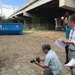 Governor Ige discusses the recent clean-up at the Nimitz Viaduct