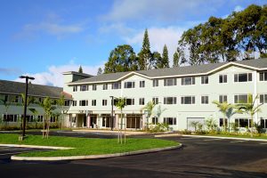An architect's rendering of Meheula Vista, an affordable senior rental housing project in Mililani.