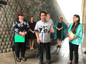 GOOD NEWS: State homelessness coordinator Scott Morishige at the Point-in-Time news conference.