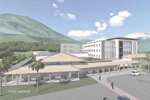 An architectural rendering of the new building at the Hawai'i State Hospital.