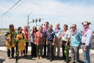 State, county and Goodfellow Bros. officials were all smiles at the Queen Ka'ahumanu Highway dedication on Hawai'i island.