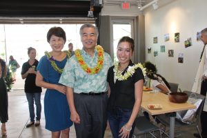 Governor and Mrs. Ige with Outstanding Intern Maia Mayeshiro.