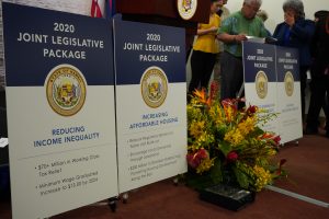 Posters describing the 2020 Joint Legislative Package.