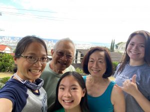Californians Cari Pang Chen and her daughter rejoin their ‘ohana after their successful “Quarantine Adventure.”