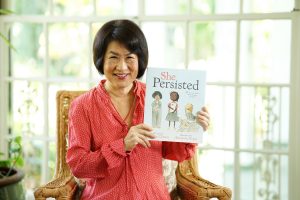 Mrs. Ige continues her new series on ‘Olelo’s Channel 53 in August, reading the book “She Persisted” by Chelsea Clinton.