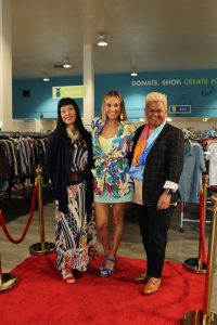 Goodwill’s popular “Goodwill Goes Glam” moved to a KGMB-TV edition, hosted by McKenna Maduli (center) with designers Anne Namba and Kini Zamora.