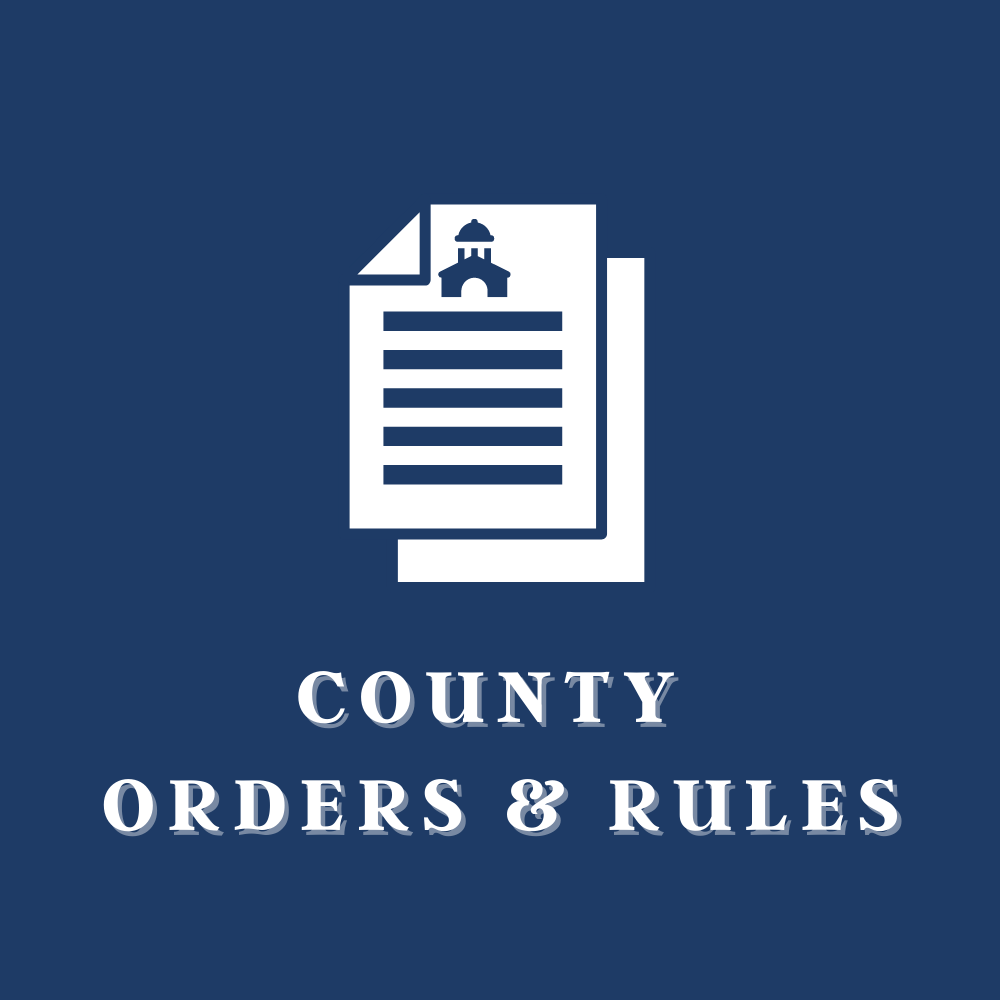 Mayor's Orders & Rules