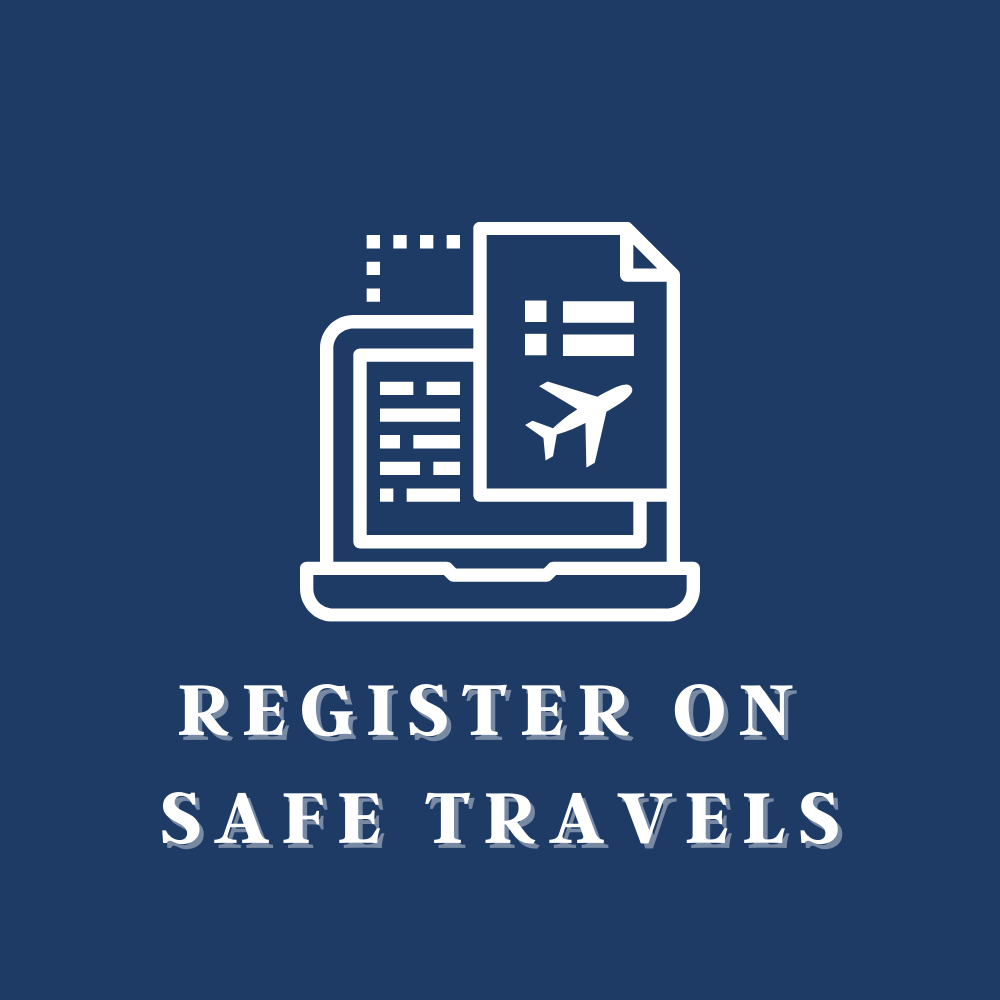Register on Safe Travels