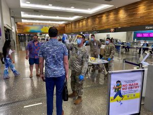 Temperature checks and masks became part of the new normal.