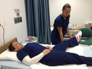 Trainees in Leeward CC’s certified nursing assistant program.