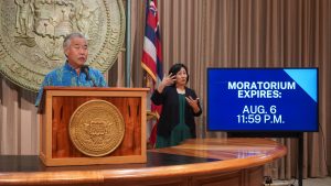 Gov. Ige urges tenants and landlords to use free mediation services.