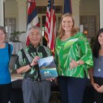 Gov. Ige with Office of Planning and Sustainable Development staff.