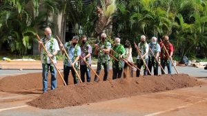 Governor Ige joined representatives from developer Highridge Costa and the state’s Hawaii Housing Finance and Development Corp. to kick off the Kokua project for seniors. The governor said the project is part of the state’s continuing commitment to support affordable housing, especially at the most challenging levels for low-income households.