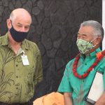 Hawaii island Mayor Mitch Roth and Governor Ige.