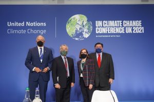 At COP26, Gov. Ige joined Governors Jay Inslee (Washington), Kate Brown (Oregon) and J.B. Pritzker (Illinois) to represent the U.S. Climate Alliance.