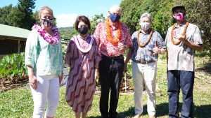 Mrs. Ige with some of the Ka‘u Dream team at the project launch.