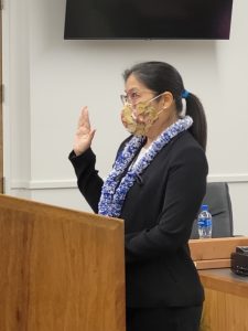 Judge Kimberly Taniyama swearing in