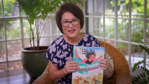 Mrs. Ige will feature “Snow Angel, Sand Angel” in her July storytime series and talk with well-known author Lois-Ann Yamanaka.